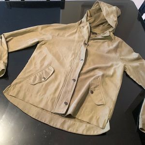 Green zip up with hood, small